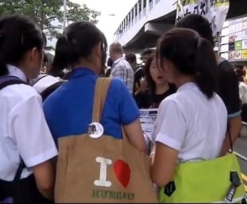 Hong Kong-i diáktűntetés