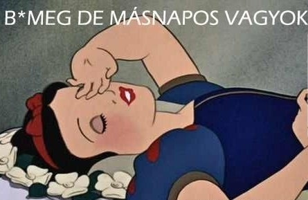 Ő is buliba volt tegnap :P