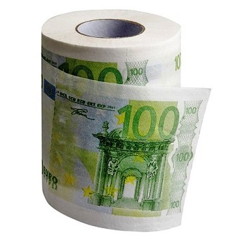 Gazdagéknál - 100 eurós WC papír