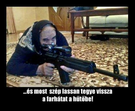 Nyugdíjas és fegyvere van