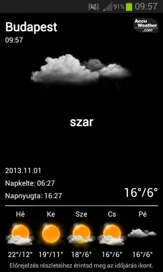 Beküldött - Milyen idő lesz pénteken?