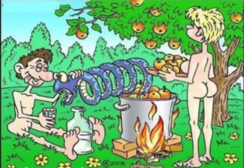 És ekkor Ádám feltalálta a pálinkafőzést . . .