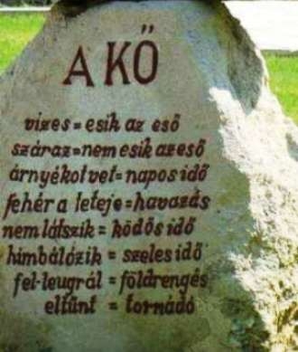 Időjárás jelző kő