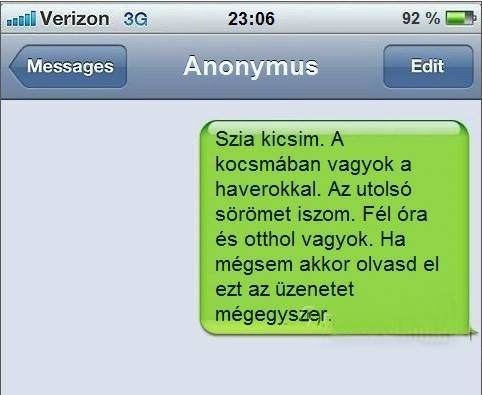 Péntek esti üzenet