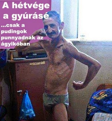 Izom Tibi bácsi, hétvégén se lazsál