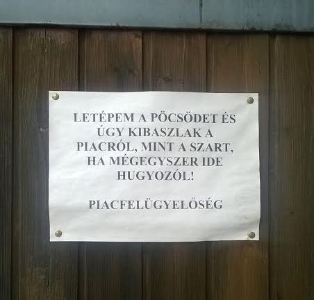 Üzenet Hugyos Pistának 😮