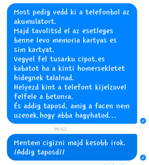 Egy telefon halála...