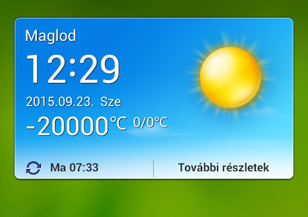 Jó hideg volt ma Maglódon...