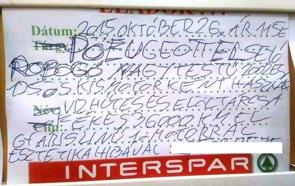 Egy igényes hirdetés