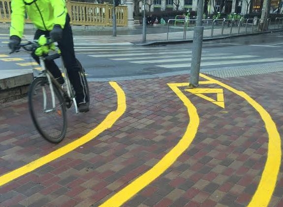 Kerékpárút felfestés - Ülj le 1-es