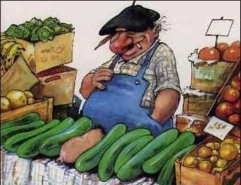 Egy vén kéjenc a piacon...