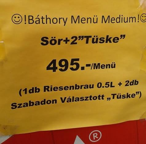 Vevőcsalogató egy mini abc előtt