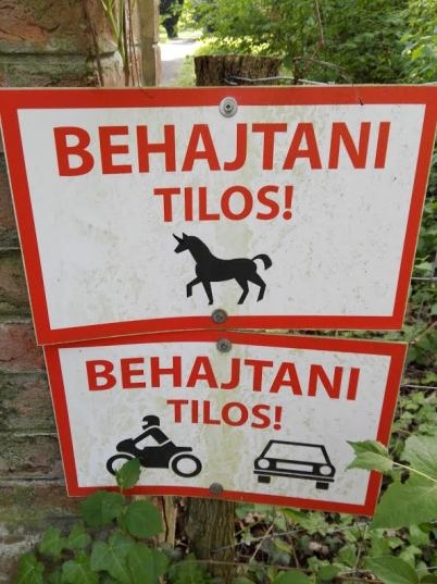 Unikornissal az erdőbe behajtani tilos
