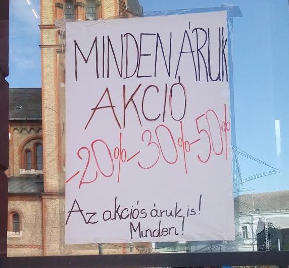 Lenni kicsi üzlet, lenni olcsó és 100%  magyar