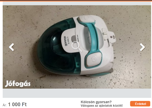 Napi apró - Károly eladná a porszívót...