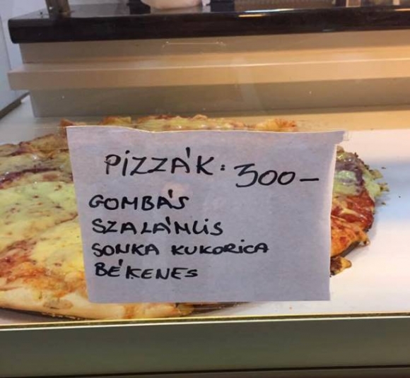 Napiszar ebéd - békenes pizza