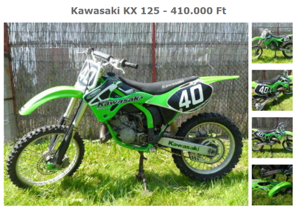 Egy kecskeméti betyár eladná a Kawáját