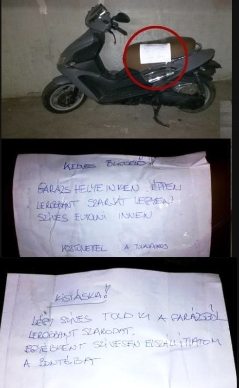 Eközben egy siófoki mélygarázsban