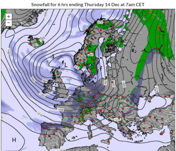 A várható időjárásról