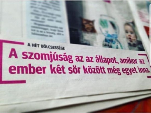 Kocsmai bölcsesség