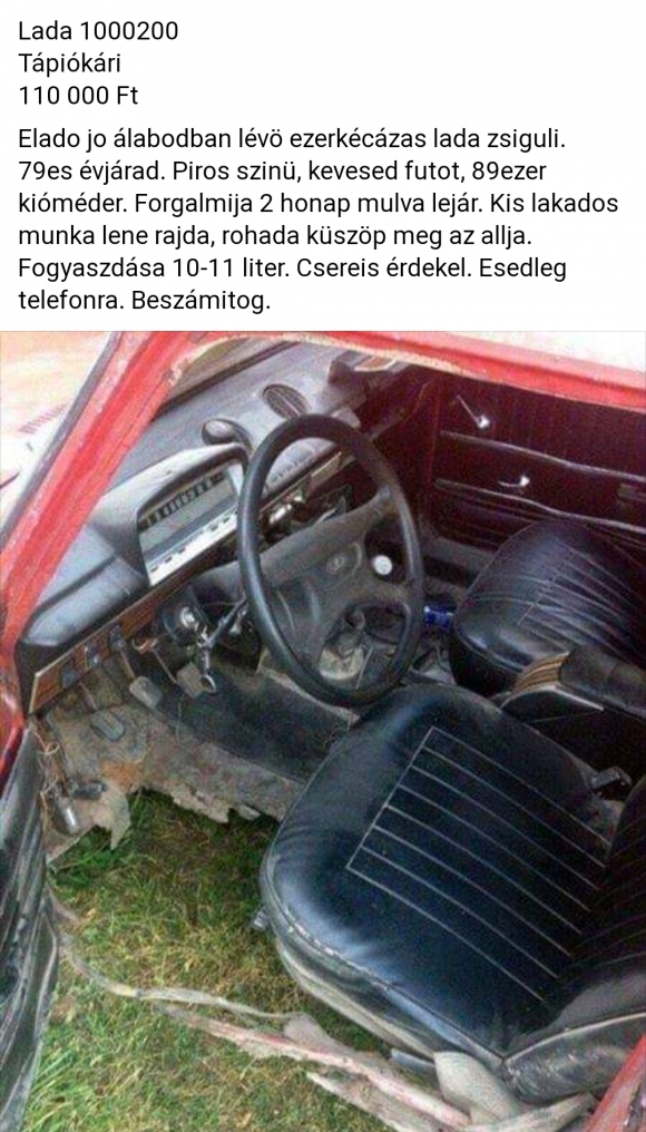 Befutott a nap hirdetése