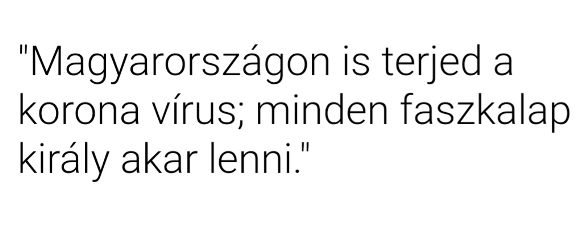 A hazai eredetű korona vírus