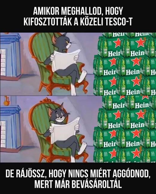 Amikor olvasod, hogy teljesen kifosztották a helyi Tescót...