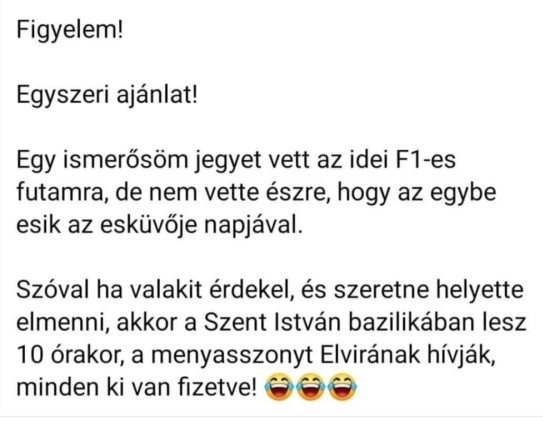 Befutott a nap ajánlata