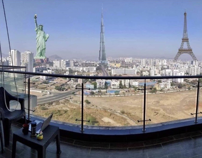 Annyira kitisztult mára a levegő, hogy ez a látvány fogadott ma reggel a teraszról 