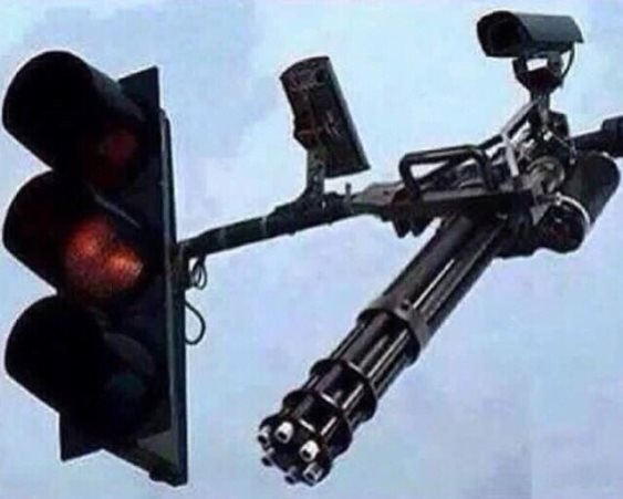 Az új Véda rendszer, piroson átcsúszóknak