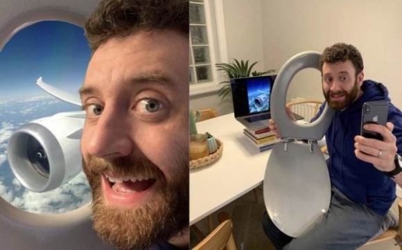 Készül az utazós fotó Instára