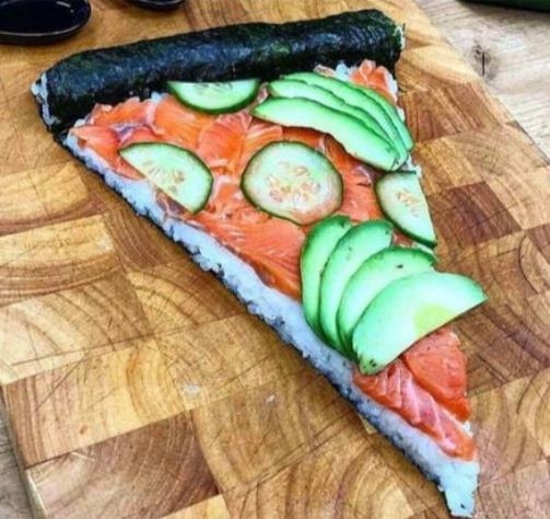 Sushi pizza