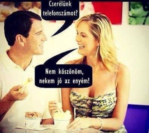 Randi egy szőkével