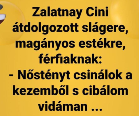 Az ismert sláger kicsit átdolgozva