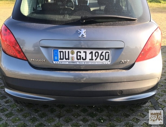 Rendszám Németországból