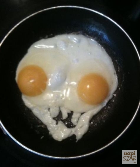 Kissé bizarra sikerült a reggeli rántotta