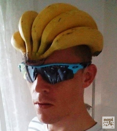 Kerékpáros sisak helyett