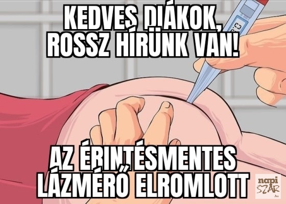 Valakinek rosszul indult a péntek reggel a suliban