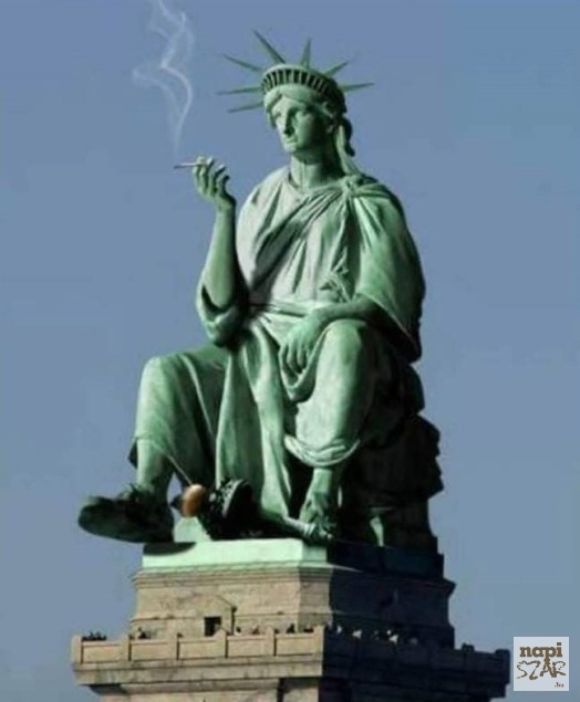 F@szom, elvégre szabadság szobor vagyok