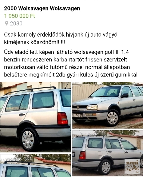 Érdről futott be a nap ajánlata