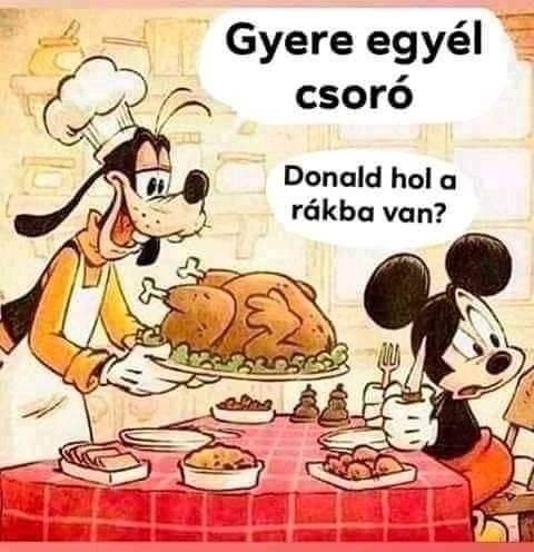 Hamarosan rájön szegény, hogy ma egyedül fog vacsorázni