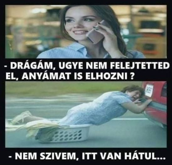 Anyós pajtás náluk tölti a hétvégét