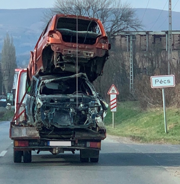 A napokban Pécsen járt a szállító