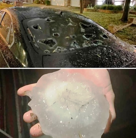 Durva jégeső volt a környéken