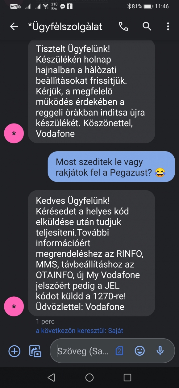 Érdeklődik az ügyfél