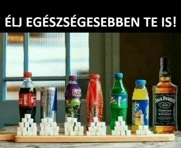 Itt láthatjuk, hogy mennyi cukrot tartalmaznak kedvenc italaink