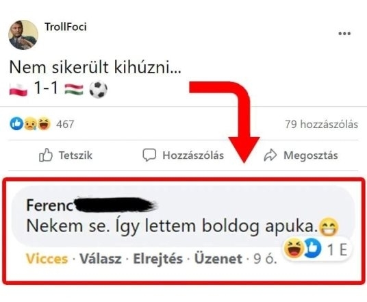 Napi top komment