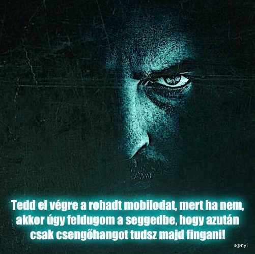 Apai figyelmeztetés evés közben