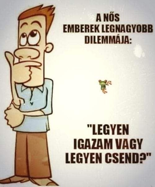 A nős emberek legnagyobb dilemmája 🙂