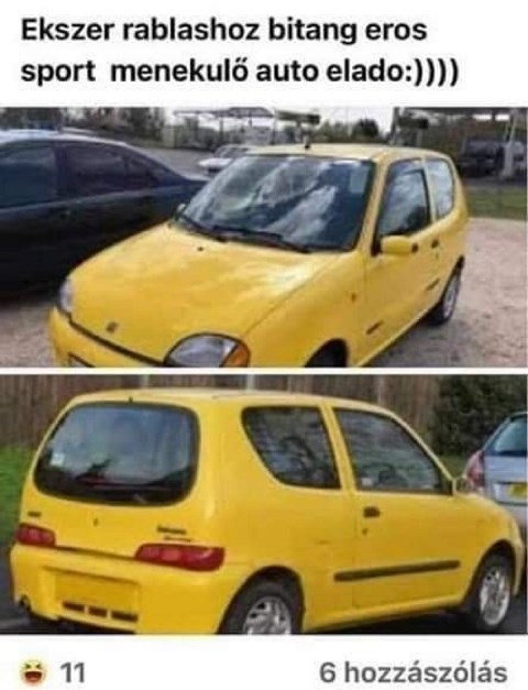 Szeretett kisautóm eladó